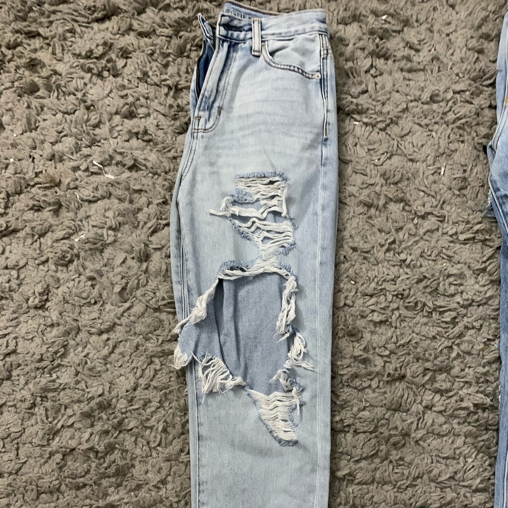 never worn american eagle mom jeans